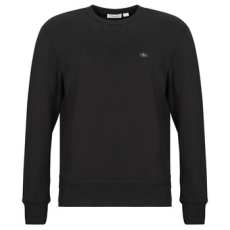 Calvin Klein Jeans Pulóverek WOVEN LABEL CREW NECK Fekete EU S