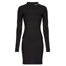 Calvin Klein Jeans Rövid ruhák LOGO ELASTIC MILANODRESS Fekete EU S