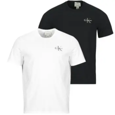 Calvin Klein Jeans Rövid ujjú pólók SS 30S CLASSIC MICRO MONOLOGO TE X2 Sokszínű EU S