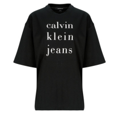 Calvin Klein Jeans Rövid ujjú pólók SS CKJ LOGO TEE Fekete EU XS női póló