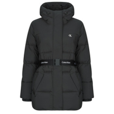 Calvin Klein Jeans Steppelt kabátok BELTED MIDWEIGHT PUFFER Fekete EU L