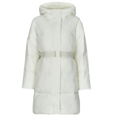 Calvin Klein Jeans Steppelt kabátok LOGO BELT LONG PUFFER Fehér EU M