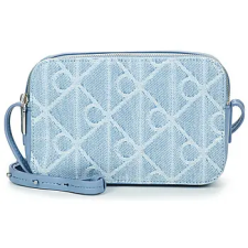 Calvin Klein Jeans Válltáskák EMBLEM AOP DENIM CAMERA BAG Kék Egy méret kézitáska és bőrönd