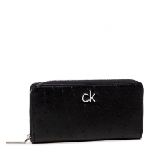 Calvin Klein Nagy női pénztárca CALVIN KLEIN - Re-Lock Slim Z/A Wallet Lg Ostr K60K608633 BLK
