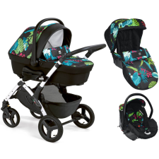 CAM Dinamico babakocsi szett Smart 845 fehér vázzal V95 MTB babakocsi