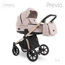 Camarelo Previo multifunkciós babakocsi 3in1 -02 Rózsaszín babakocsi