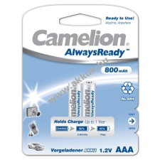 Camelion akku típus 24A AlwaysReady 2db/csom. 800mAh tölthető elem