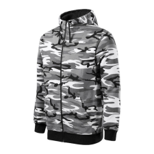 Camo Zipper felső férfi szürke terepszín 3XL férfi pulóver, kardigán