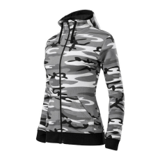  Camo Zipper felső női szürke terepszín 2XL