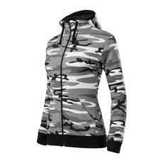  Camo Zipper felső női szürke terepszín XS