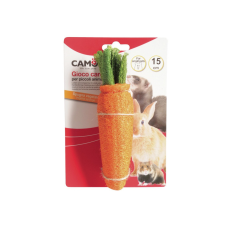  Camon Loofah Carrot Toy répa alakú játék kisrágcsálóknak (H422/B) játék rágcsálóknak