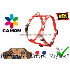 Camon Pettorina Stripe Reflex Kutyahám - Kék 10mm (Dc056/B) nyakörv, póráz, hám kutyáknak