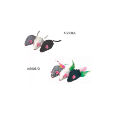 Camon S.p.A. AG008/D Cincogó egérkék színes farkincával 5 cm játék macskáknak