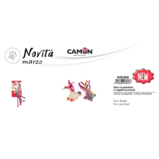 Camon S.p.A. AG0369 Zörgős poliészter játék cicáknak 8 cm játék macskáknak