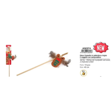 Camon S.p.A. AG0374 Pálcás játék cicáknak csengővel 40 cm játék macskáknak