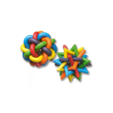 Camon S.p.A. AG044 Színes fonott gumilabda 4,5 cm játék macskáknak