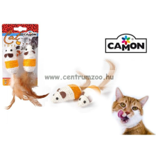 Camon Topo Con Piuma In Sisal Játék Egér 7Cm 2Db/Csomag (Ag013/B) játék macskáknak