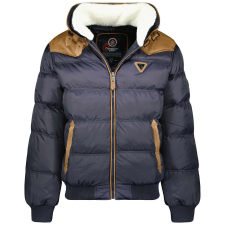 CANADIAN PEAK férfi kabát BARILLO MEN 001 téli, bundás gallérral, L Sötétkék férfi kabát, dzseki
