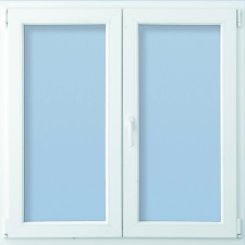 CANDO Műanyag ablak középenfelnyíló 6-kamrás 148 cm x 118 cm fehér nyílászáró