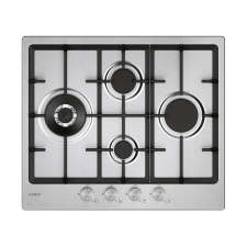 Candy CHG6D4WTX Gázfőzőlap, 4 főzőzóna, Candy Cook 800, Inox főzőlap