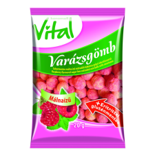 Candycrush K. Vital varázsgömb cukormentes extrudált kukoricagolyó málna ízű 20 g reform élelmiszer