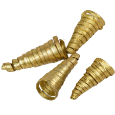 Cane cone spirál vessző dísz metál arany 14db/csom dekorációs kellék