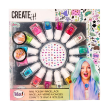 Canenco Create It! Körömlakk szett 16 színnel és köröm matricákkal körömlakk
