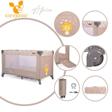 Cangaroo AFRICA 1 szintes utazóágy 14 kg-ig Bézs utazóágy