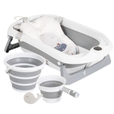 Cangaroo Balena Összecsukható Babakád szett - Szürke babafürdőkád