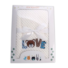 Cangaroo Freya baba takaró fehér macis MBN-106850 babaágynemű, babapléd