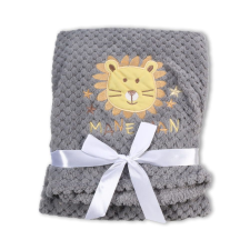 Cangaroo freya baba takaró oroszlán sötétszürke MBN-106853 babaágynemű, babapléd