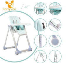  Cangaroo I Eat etetőszék 6-36 hóig 15 kg kék etetőszék