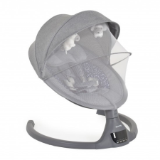 Cangaroo Iswing elektromos hinta, 9 kg, 5seb., szúnyoghálóval GRAFIT babahinta