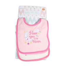Cangaroo Moni Tibby előke 3 db újszülött méret rózsaszín/pink előke