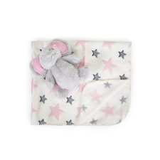 Cangaroo takaró 90x75cm elefánt plüss pink MBN-109597 babaágynemű, babapléd