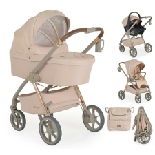 Cangaroo Unique 3:1 multifunkciós babakocsi 22kg-ig - Beige babakocsi