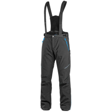 Canis Férfi téli softshell nadrág CXS TRENTON - Fekete / kék | 48 férfi edzőruha