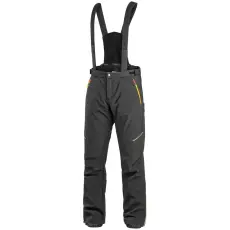 Canis Férfi téli softshell nadrág CXS TRENTON - Fekete / sárga / narancssárga | 50