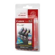 Canon CLI-521 C/M/Y Patroncsomag, Cián/Bíbor/Sárga nyomtató kellék