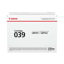 Canon CRG-039 Black lézertoner eredeti 11K 0287C001 nyomtatópatron & toner