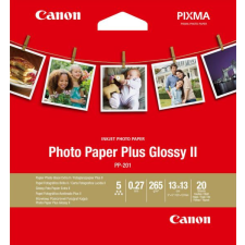 Canon PP-201 II Plus 265g 13x13cm 20db Fényes Fotópapír fotópapír