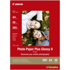 Canon PP-201 Photo Paper Plus Glossy II 260g 13x18, 20 lap nyomtató kellék