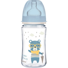 Canpol Babies Bonjour Paris cumisüveg 3m+ Blue 240 ml cumisüveg