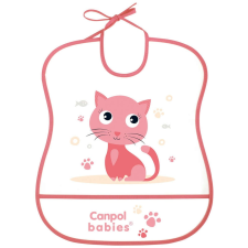 Canpol Babies Canpol babies műanyag előke - rózsaszín cica előke