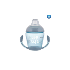 Canpol Babies Canpol Cseppmentes itatópohár puha ivócsőrrel 230 ml (9h+) - Szürke babaétkészlet