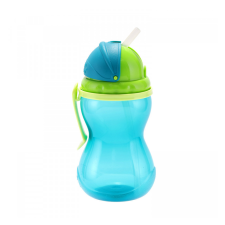 Canpol Babies Canpol Sport itatópohár szívószállal 370 ml (12h+) - Kék itatópohár