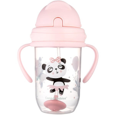 Canpol Babies - csepegésmentes, súllyal ellátott szívószállal, Exotic Animals, 270 ml, rózsaszín babaétkészlet