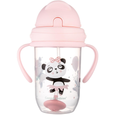 Canpol Babies - csepegésmentes, súllyal ellátott szívószállal, Exotic Animals, 270 ml, rózsaszín (5901691852754) kulacs, kulacstartó
