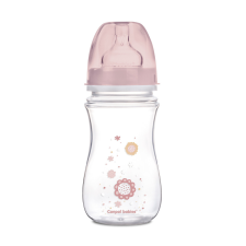 Canpol babies EasyStart anti-kólikás cumisüveg NEWBORN BABY 240ml pink cumisüveg