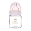 Canpol Babies EasyStart anti-kólikás cumisüveg Royal Baby 120ml (0h+) - Little Princess - Rózsaszín